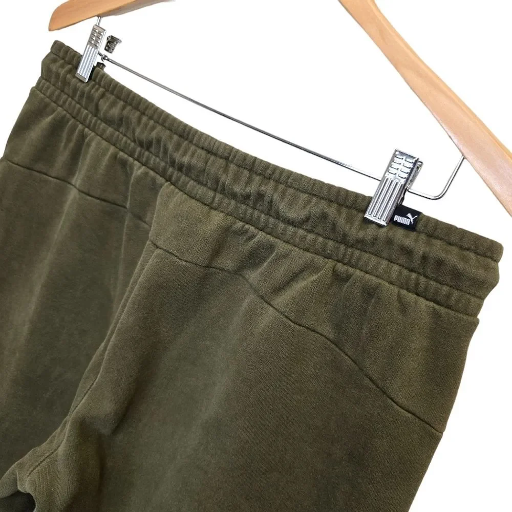 PUMA Men's Fleece Jogger Forest Green Sz L